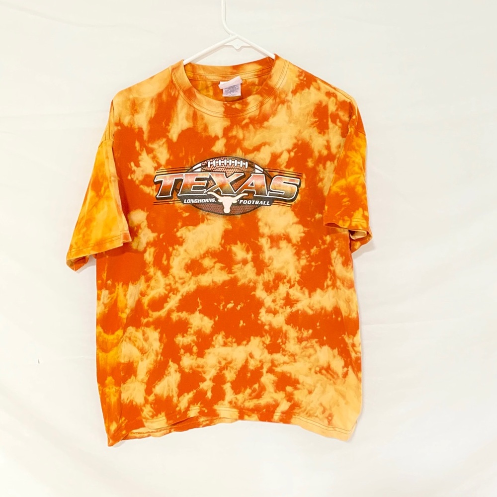 Texas Longhorns football custom dyed tshirt
